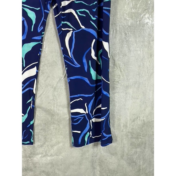 Alfani Women's Plus Size Navy Printed Wide-Leg Pull-On Pants SZ 3X - Picture 5 of 10